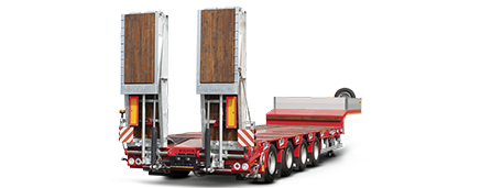 Low loader trailers and semi-trailers